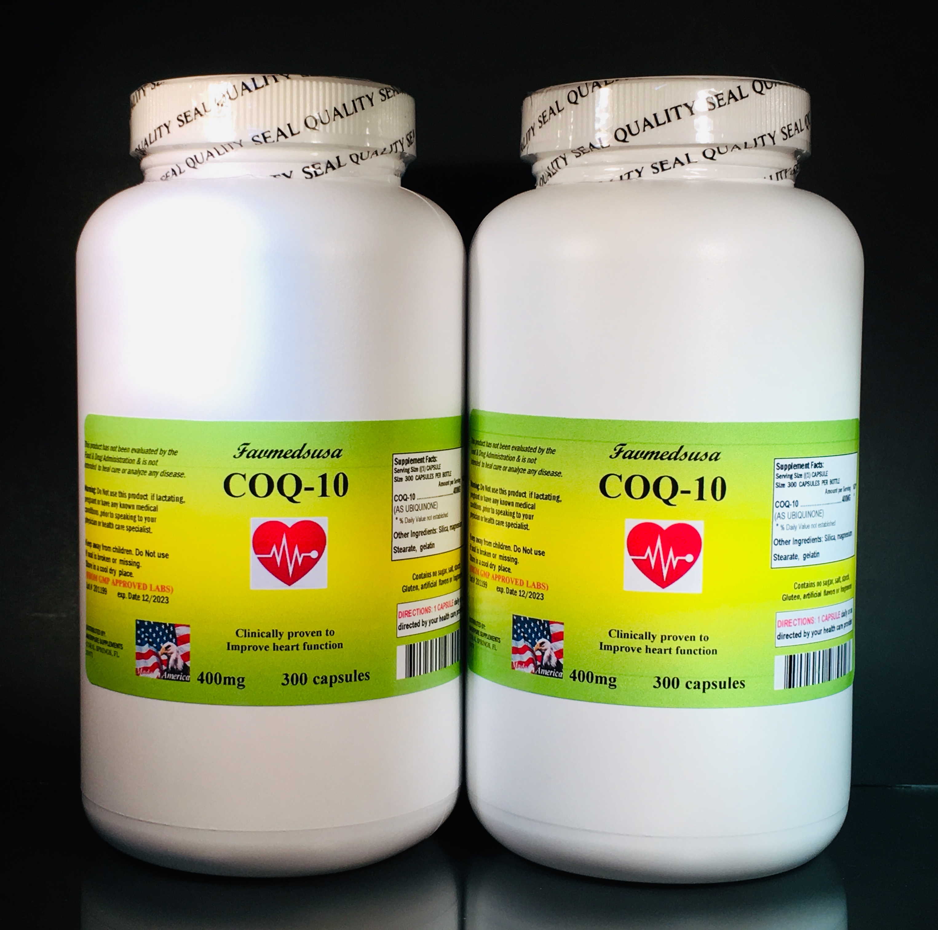 CoQ-10 400mg - 600 (2x300) capsules